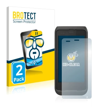 Face avant d’un emballage produit avec le logo de la marque BROTECT. À côté, l’appareil Honeywell CT45 XP est représenté avec 