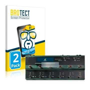 Face avant d’un emballage produit avec le logo de la marque BROTECT. À côté, l’appareil Kemper Profiler Remote est représenté 