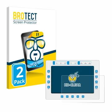 Face avant d’un emballage produit avec le logo de la marque BROTECT. À côté, l’appareil Megasat HD7 Combo est représenté avec 