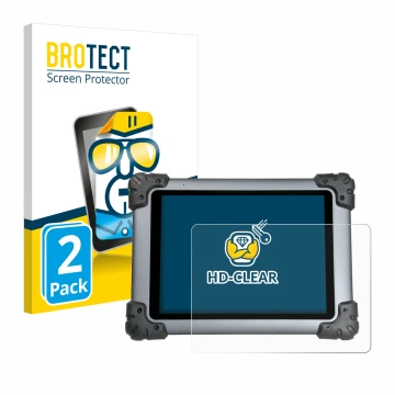 Face avant d’un emballage produit avec le logo de la marque BROTECT. À côté, l’appareil Autel MaxiSys MS908S est représenté av