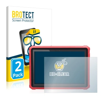Face avant d’un emballage produit avec le logo de la marque BROTECT. À côté, l’appareil Launch X-431 Pro 5 est représenté avec