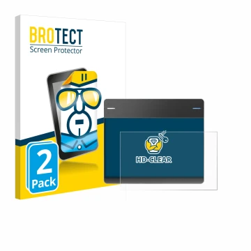 Face avant d’un emballage produit avec le logo de la marque BROTECT. À côté, l’appareil Wacom Intuos CTH-480 est représenté av