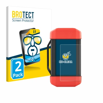 Face avant d’un emballage produit avec le logo de la marque BROTECT. À côté, l’appareil Launch SRDs SmartLink est représenté a