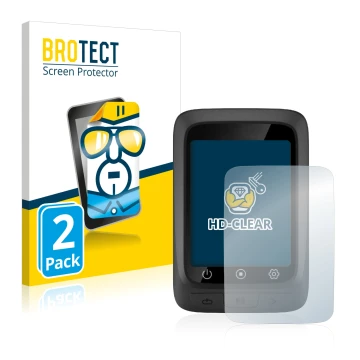 Face avant d’un emballage produit avec le logo de la marque BROTECT. À côté, l’appareil CooSpo BC107 est représenté avec la pr