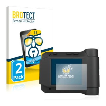 Face avant d’un emballage produit avec le logo de la marque BROTECT. À côté, l’appareil Swissphone s.Quad X35 est représenté a