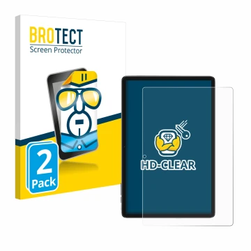 Face avant d’un emballage produit avec le logo de la marque BROTECT. À côté, l’appareil Blackview Tab 7 WiFi est représenté av