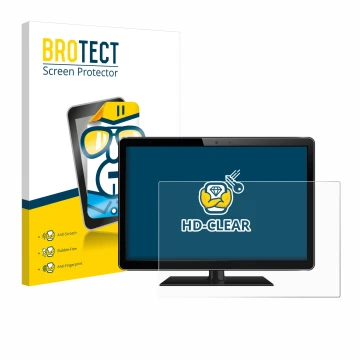 Face avant d’un emballage produit avec le logo de la marque BROTECT. À côté, l’appareil est représenté avec la protection d’éc