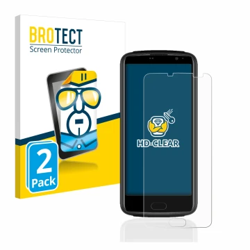 Face avant d’un emballage produit avec le logo de la marque BROTECT. À côté, l’appareil Beafon M7 premium est représenté avec 