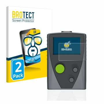 Face avant d’un emballage produit avec le logo de la marque BROTECT. À côté, l’appareil Swissphone Boss 915 est représenté ave