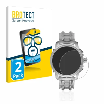 Face avant d’un emballage produit avec le logo de la marque BROTECT. À côté, l’appareil Diesel Griffed (45,5 mm) est représent