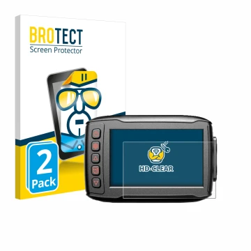 Face avant d’un emballage produit avec le logo de la marque BROTECT. À côté, l’appareil Blueskysea DV999 est représenté avec l