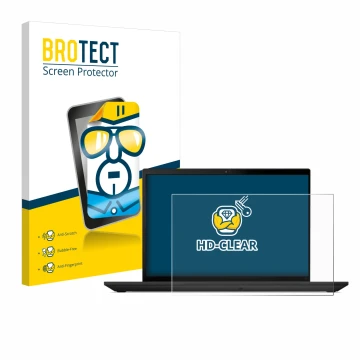 Face avant d’un emballage produit avec le logo de la marque BROTECT. À côté, l’appareil Lenovo ThinkPad T16 Gen 2 est représen