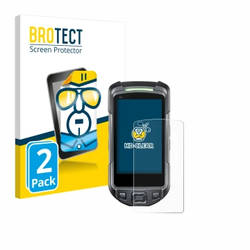 Face avant d’un emballage produit avec le logo de la marque BROTECT. À côté, l’appareil Keyence BT-A700 est représenté avec la