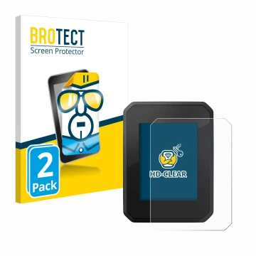 Face avant d’un emballage produit avec le logo de la marque BROTECT. À côté, l’appareil FIT Display Compact est représenté ave