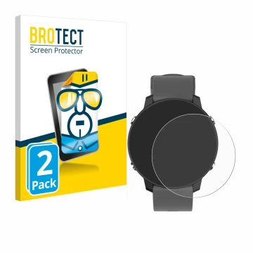 Face avant d’un emballage produit avec le logo de la marque BROTECT. À côté, l’appareil Shot Scope G5 GPS Watch est représenté