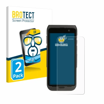 Face avant d’un emballage produit avec le logo de la marque BROTECT. À côté, l’appareil Honeywell CT47 est représenté avec la 