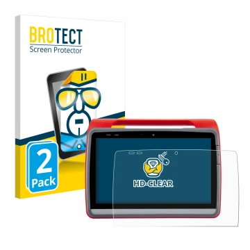 Face avant d’un emballage produit avec le logo de la marque BROTECT. À côté, l’appareil medDV NIDApad est représenté avec la p