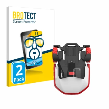 Face avant d’un emballage produit avec le logo de la marque BROTECT. À côté, l’appareil Kress Mission Mega 3000 KR133E est rep