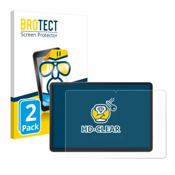 Face avant d’un emballage produit avec le logo de la marque BROTECT. À côté, l’appareil Huawei MatePad 11.5