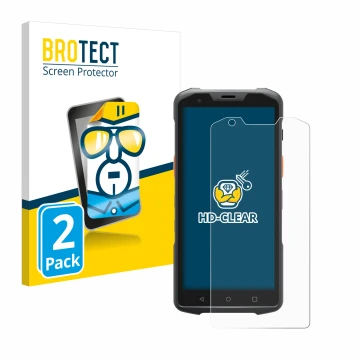 Face avant d’un emballage produit avec le logo de la marque BROTECT. À côté, l’appareil Sunmi L2s Pro est représenté avec la p