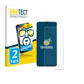 Face avant d’un emballage produit avec le logo de la marque BROTECT. À côté, l’appareil Oppo A78 5G est représenté avec la pro
