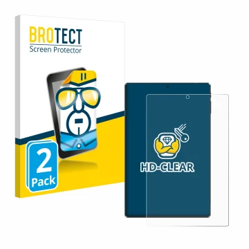 Face avant d’un emballage produit avec le logo de la marque BROTECT. À côté, l’appareil Simplori M107 est représenté avec la p