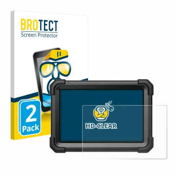 Face avant d’un emballage produit avec le logo de la marque BROTECT. À côté, l’appareil Launch X-431 Pro3 Apex est représenté 