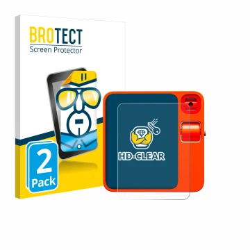 Face avant d’un emballage produit avec le logo de la marque BROTECT. À côté, l’appareil rabbit r1 est représenté avec la prote