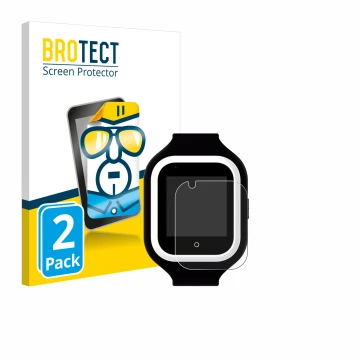 Face avant d’un emballage produit avec le logo de la marque BROTECT. À côté, l’appareil SaveFamily Iconic Plus 4G est représen