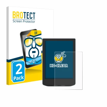 Face avant d’un emballage produit avec le logo de la marque BROTECT. À côté, l’appareil Vivlio Light HD est représenté avec la