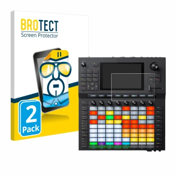 Face avant d’un emballage produit avec le logo de la marque BROTECT. À côté, l’appareil Akai Force est représenté avec la prot