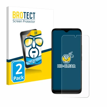 Face avant d’un emballage produit avec le logo de la marque BROTECT. À côté, l’appareil Nokia C12 est représenté avec la prote