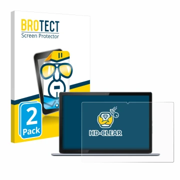 Face avant d’un emballage produit avec le logo de la marque BROTECT. À côté, l’appareil Lenovo IdeaPad Duet 5i Gen 8 12
