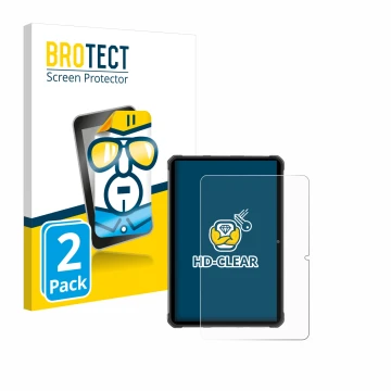 Face avant d’un emballage produit avec le logo de la marque BROTECT. À côté, l’appareil Hotwav R7 est représenté avec la prote