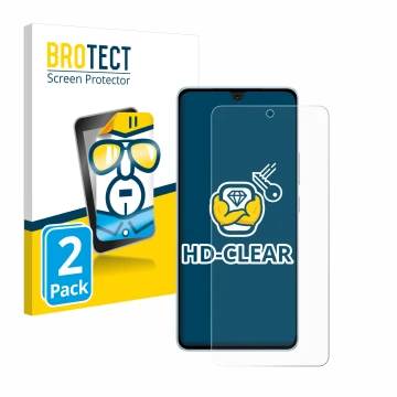 Face avant d’un emballage produit avec le logo de la marque BROTECT. À côté, l’appareil Vivo iQOO Neo 9 Pro est représenté ave