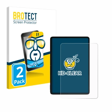 Face avant d’un emballage produit avec le logo de la marque BROTECT. À côté, l’appareil Xiaomi Pad 6S Pro 12.4