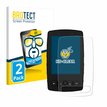 Face avant d’un emballage produit avec le logo de la marque BROTECT. À côté, l’appareil TwoNav Aventura 2 Plus est représenté 