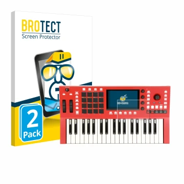 Face avant d’un emballage produit avec le logo de la marque BROTECT. À côté, l’appareil Akai Professional MPC Key 37 est repré