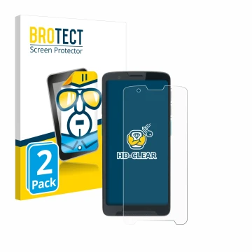 Face avant d’un emballage produit avec le logo de la marque BROTECT. À côté, l’appareil Unitech EA660 est représenté avec la p