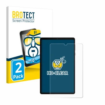 Face avant d’un emballage produit avec le logo de la marque BROTECT. À côté, l’appareil Lenovo Legion Tab est représenté avec 