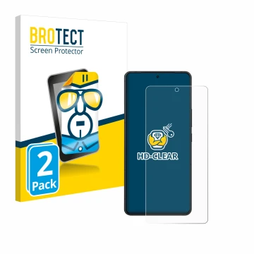 Face avant d’un emballage produit avec le logo de la marque BROTECT. À côté, l’appareil ASUS ZenFone 11 Ultra est représenté a