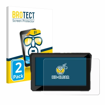 Face avant d’un emballage produit avec le logo de la marque BROTECT. À côté, l’appareil Carpuride W502 5
