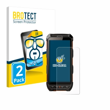 Face avant d’un emballage produit avec le logo de la marque BROTECT. À côté, l’appareil iDTronic C9 RED est représenté avec la