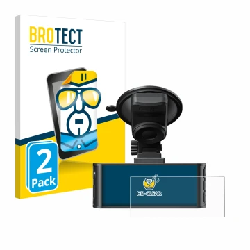 Face avant d’un emballage produit avec le logo de la marque BROTECT. À côté, l’appareil Redtiger F7NS 4K est représenté avec l