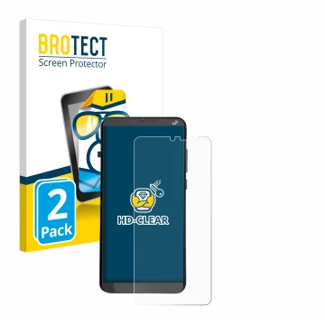 Face avant d’un emballage produit avec le logo de la marque BROTECT. À côté, l’appareil Brondi Amico XL est représenté avec la
