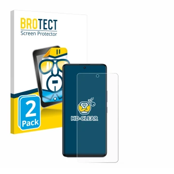 Face avant d’un emballage produit avec le logo de la marque BROTECT. À côté, l’appareil Infinix GT 20 Pro est représenté avec 