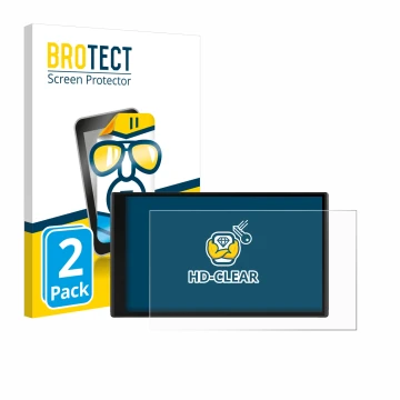 Face avant d’un emballage produit avec le logo de la marque BROTECT. À côté, l’appareil Garmin CamperVan est représenté avec l