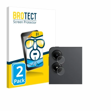 Face avant d’un emballage produit avec le logo de la marque BROTECT. À côté, l’appareil Xiaomi Redmi Pad Pro (Caméra UNIQUEMEN