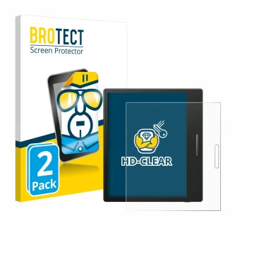 Face avant d’un emballage produit avec le logo de la marque BROTECT. À côté, l’appareil Boox Go Color 7 est représenté avec la