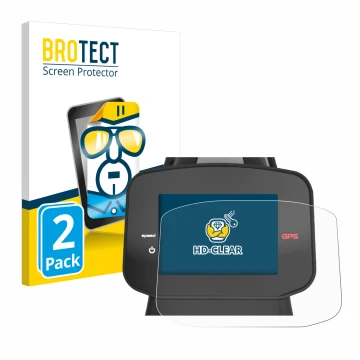 Face avant d’un emballage produit avec le logo de la marque BROTECT. À côté, l’appareil PowaKaddy FX7 GPS 3.5